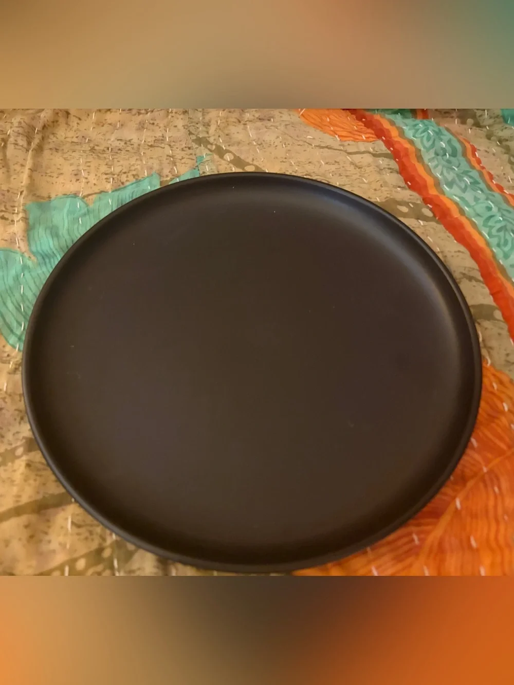 NWT JoyJolt Mesa 6-piece Ceramic Stoneware Salad Plate Set Matte Black